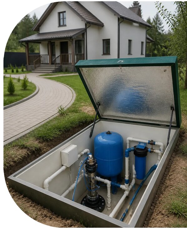 Автономное водоснабжение дома в Туле от 152535 р. | АПаруса-Тул