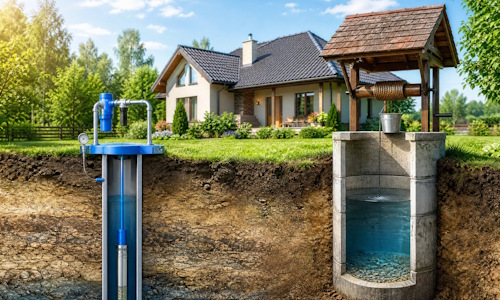 Автономное водоснабжение загородного дома Тула: скважина или колодец